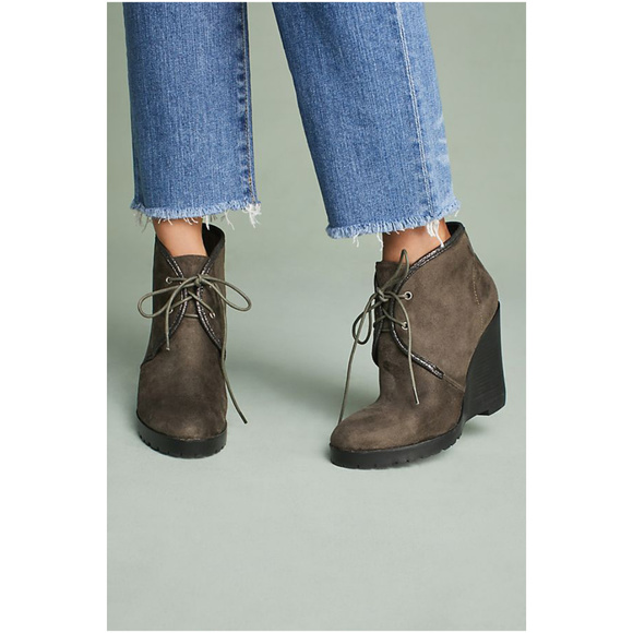 Anthropologie Shoes - Anthropologie Vanessa Wu Wedge Booties 41